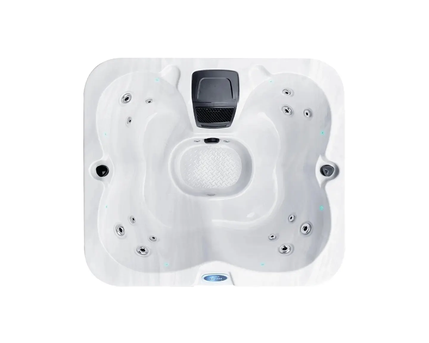 Spark Spa | Pure White with DARK GREY