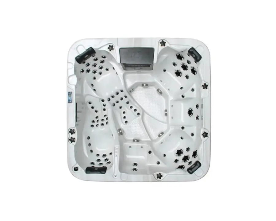 Sunny Spa | Sterling White with DARK GREY