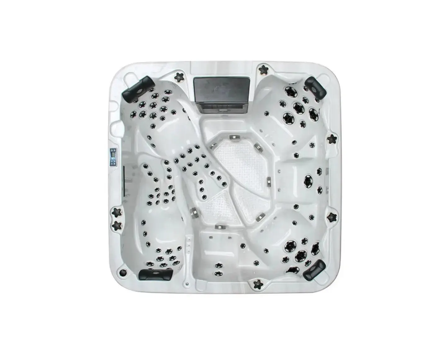 Sunny Spa | Sterling White with DARK GREY