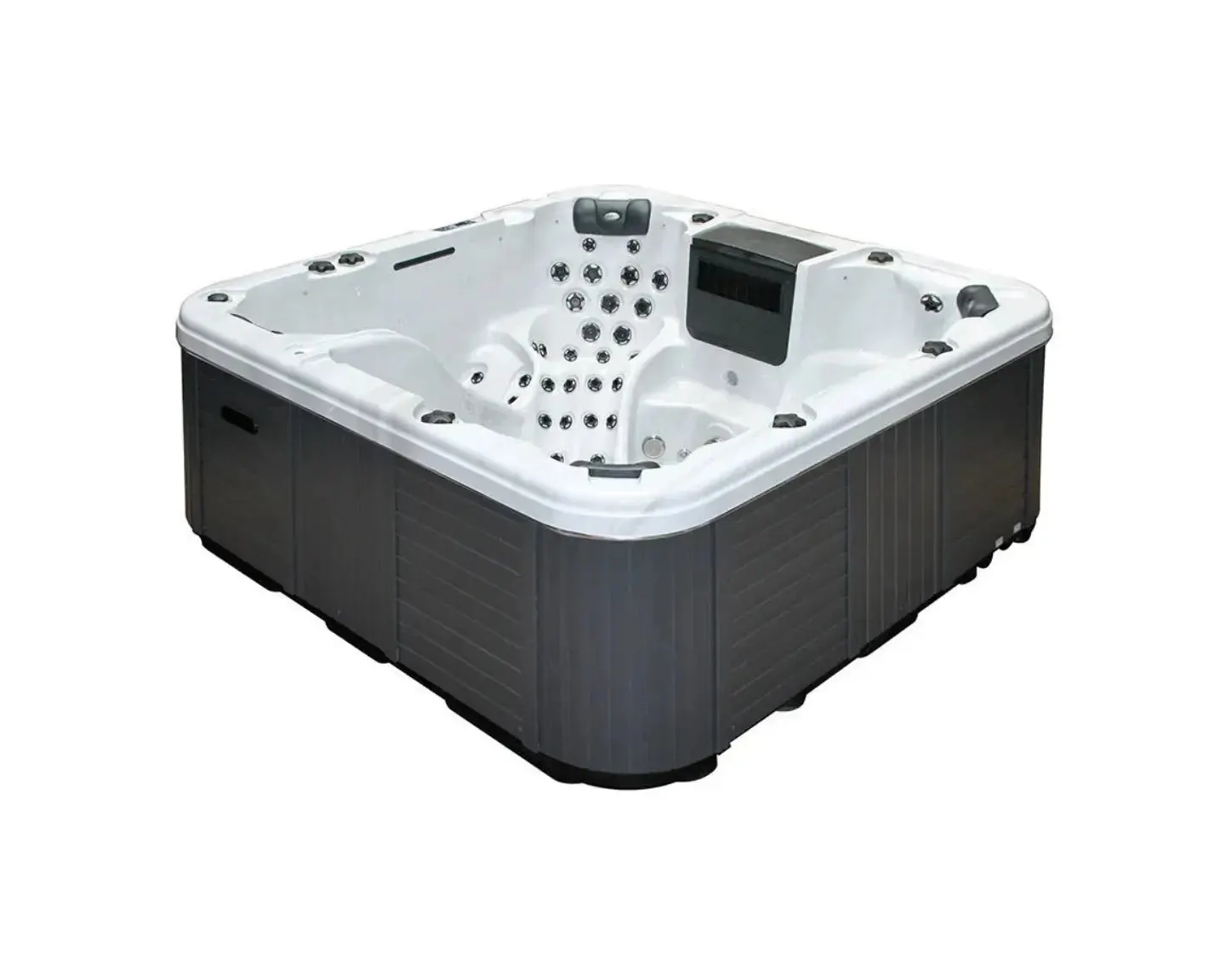 Sunny Spa | Sterling White with DARK GREY