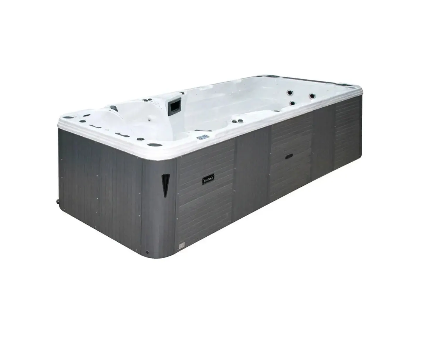 Aquatic 5 Swimspa | Sterling White with DARK GREY