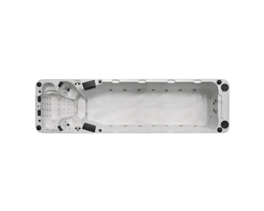Aquatic 6 Swimspa | Sterling White with DARK GREY