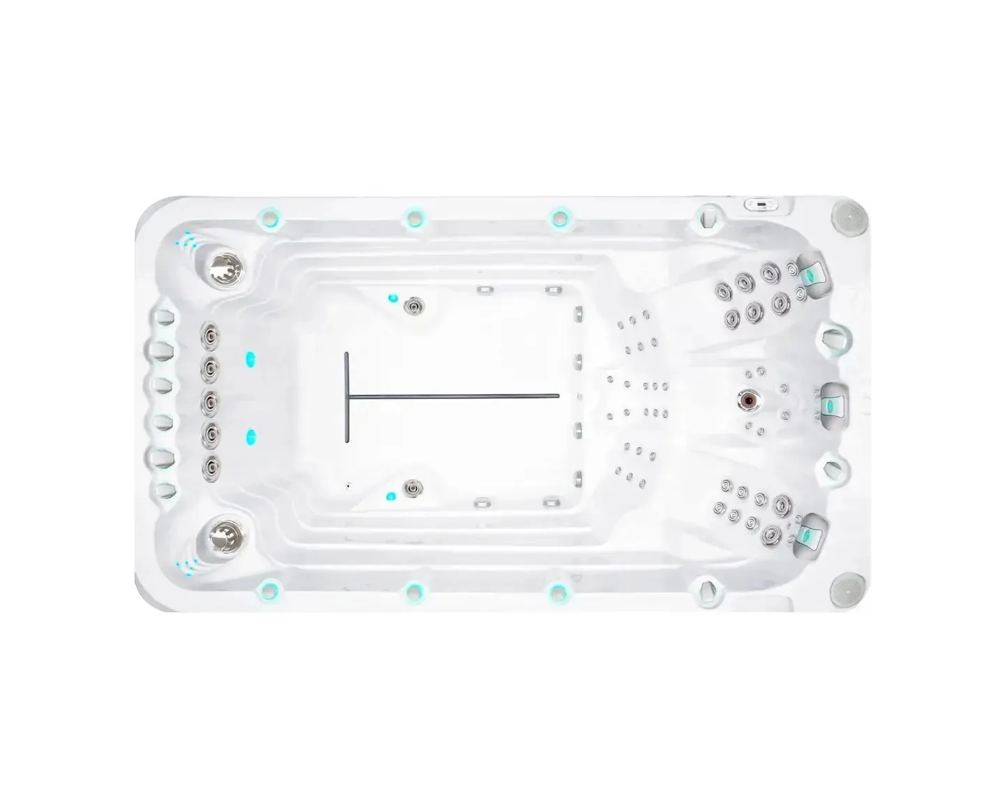 Activity 1 Swimspa | Sterling White with DARK GREY