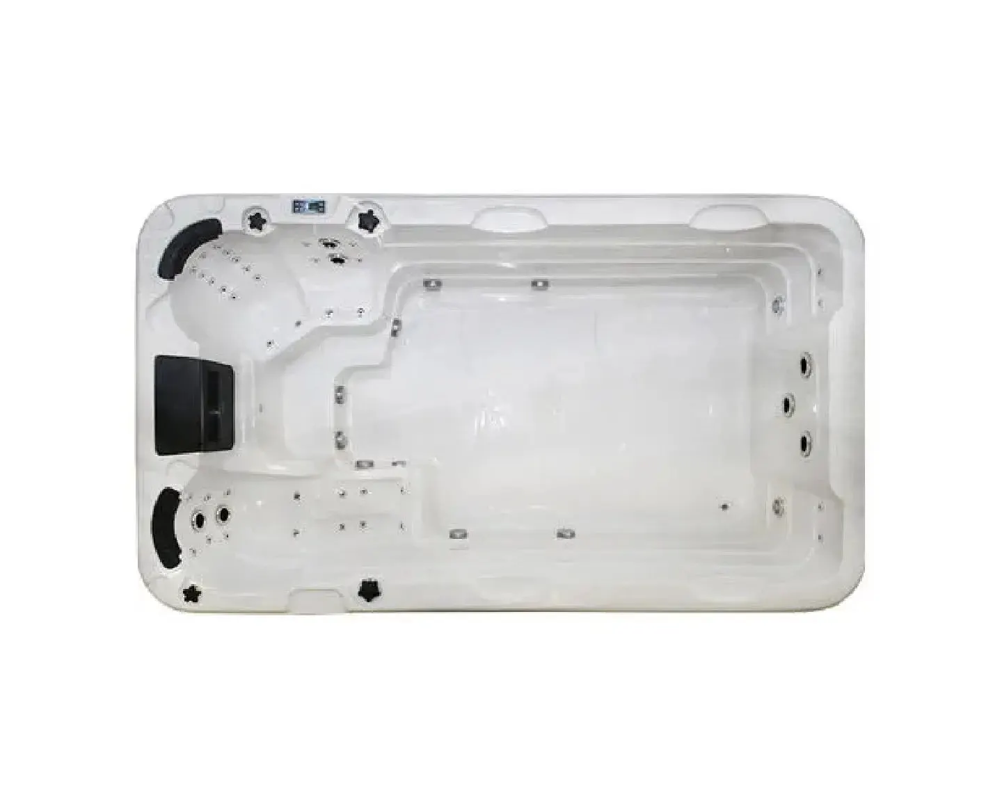 Aquatic 1 Swimspa ECO | Sterling White with DARK GREY