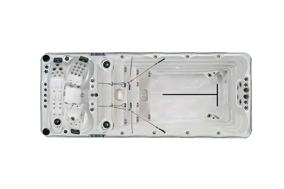 Spirit Deep Swimspa | Sterling White with DARK GREY