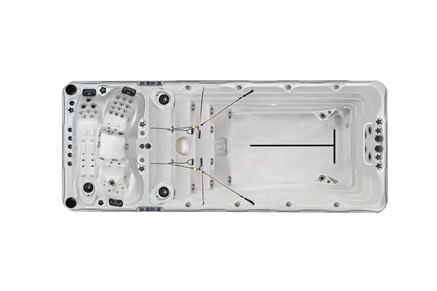 Spirit Swimspa | Sterling White with DARK GREY